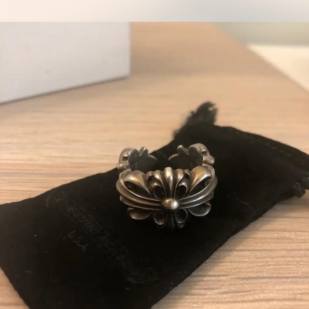 Chrome Hearts Double Floral Ring